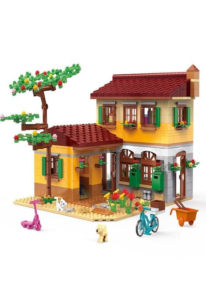 Gemcza Countryside Villa Building Blocks Set - DIY Family House Construction Toy for Kids Ages 6+ | Garden, Pets, Scooter & Bike Accessories Included - Image 2